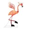 Haute Decor 42-inch Reindeer Flamingo - Lighted Outdoor Christmas Holiday Yard Display - Pre-Lit with LED Lights, Interior Metal Frame, Metal Stand Included